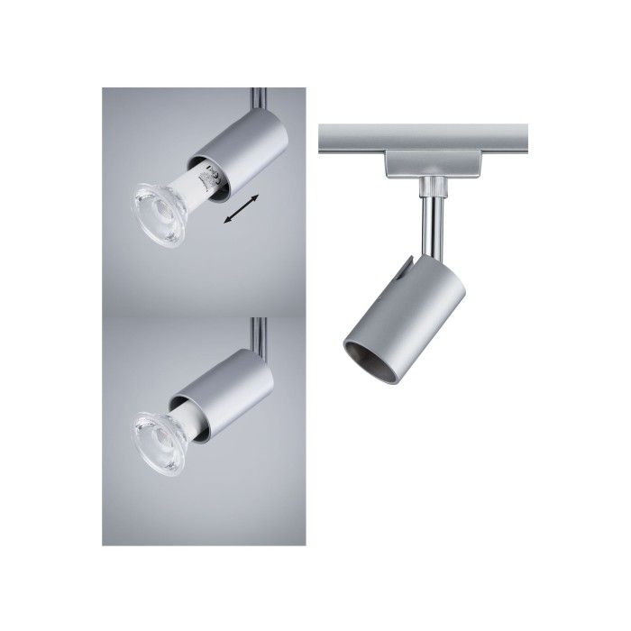 Spot URail Pure I max. 1x10W GU10 crom mat/crom 230V metal/plastic [2]