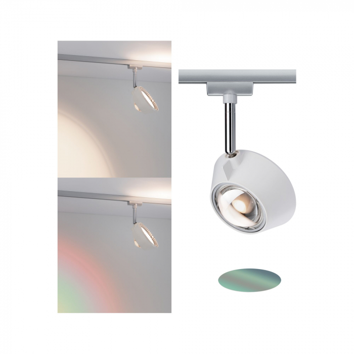 Spot Urail Sabik, crom mat-alb, 9W/4W, 2700K, cu flux luminos variabil [6]