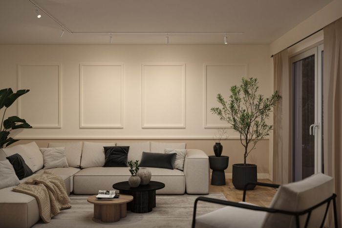 Spot URail Tubo, 320lm, 4W, 2700 - 4000K, flux luminos variabil în 3 pași, 230V, alb Signal [6]