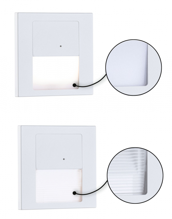 Spot vertical LED Tsaro, 80x36mm, 1W, 80lm, 230V, 2700K, alb mat, Leader [13]