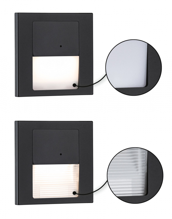 Spot vertical LED Tsaro, 80x36mm, 1W, 80lm, 230V, 2700K, negru mat, Leader [8]