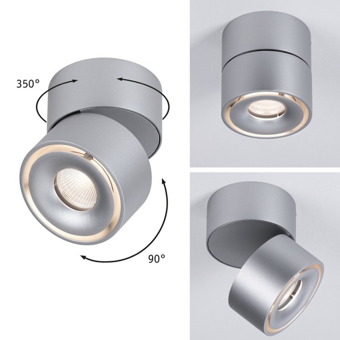 Spot aplicat Spircle 8W 3000K 230/40V crom mat [4]