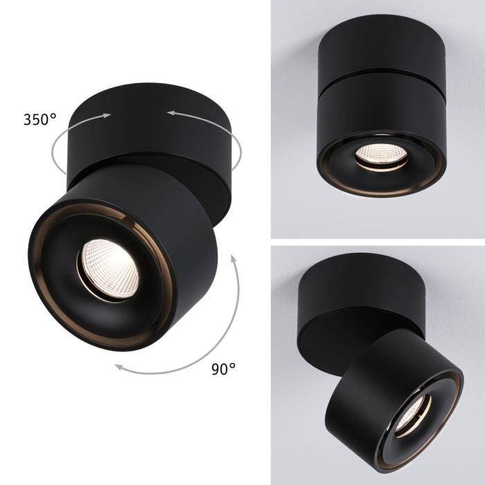Spot aplicat Spircle 8W 3000K 230/40V negru [4]