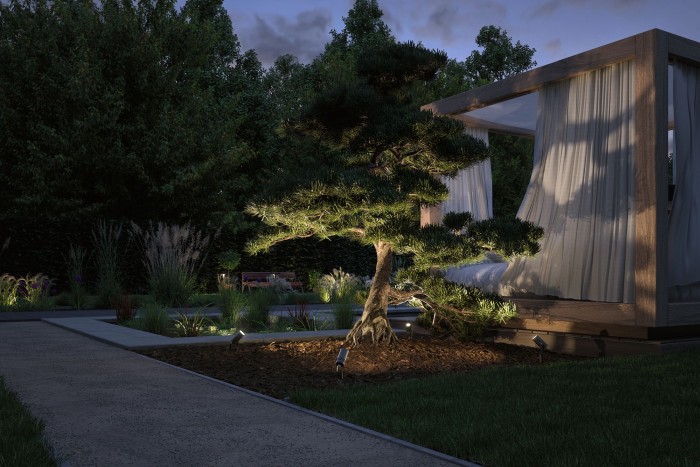 Spot de exterior P&S 12W IP65 3000K, aluminiu [4]