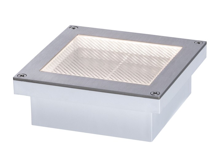 Spot de pardoseală Brick, 230V IP68, 100x100mm, sticlă-inox-plastic [2]