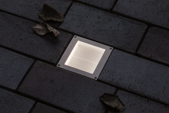 Spot de pardoseală Brick, 230V IP68, 100x100mm, sticlă-inox-plastic [4]