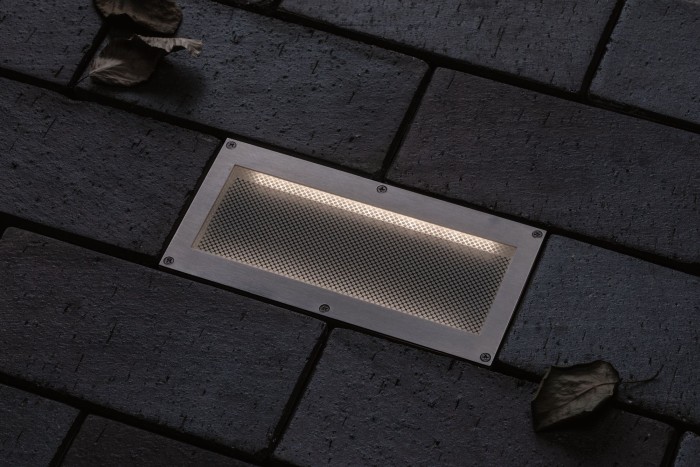 Spot de pardoseală Brick, 230V IP68, 200x100mm, sticlă-inox-plastic [5]