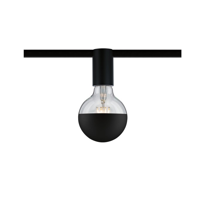 Spot de tavan pentru șină URail max20W, E27, negru mat, 230V, metal [3]