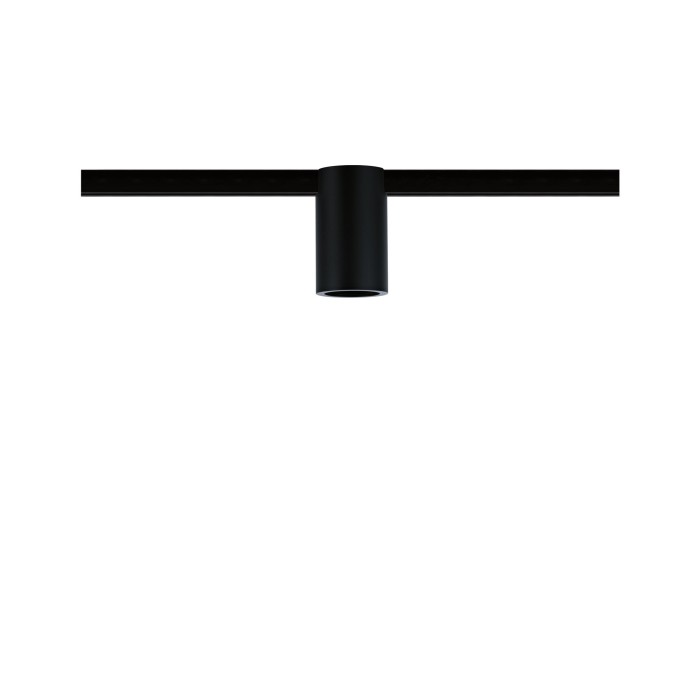 Spot de tavan pentru șină URail max20W, E27, negru mat, 230V, metal [2]