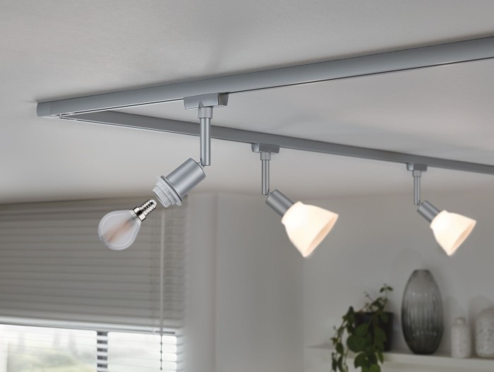 Spot pentru șină Urail, Deco max20W E14 crom mat [4]