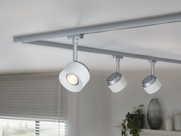 Spot pentru șină Urail, Pane 7W alb/crom mat, cu flux luminos variabil [7]