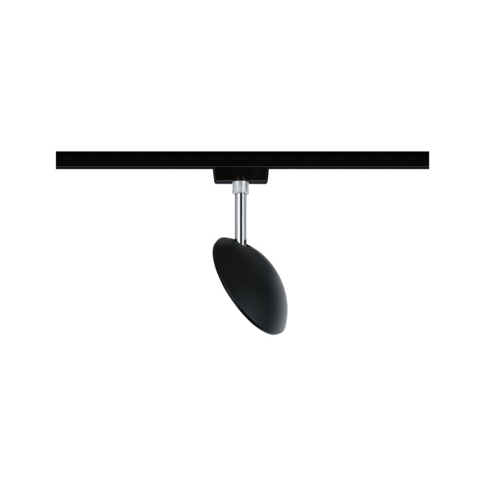 Spot pentru șină Urail, Sphere 7,4W negru/crom, cu flux luminos variabil [3]