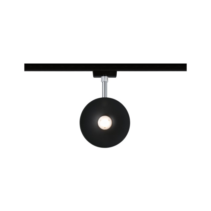 Spot pentru șină Urail, Sphere 7,4W negru/crom, cu flux luminos variabil [4]