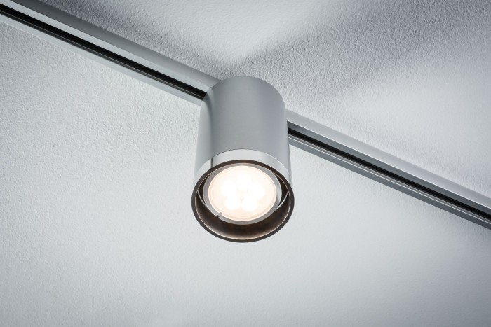 Spot pentru șină Urail, Tube max10W GU10 crom mat/crom [5]