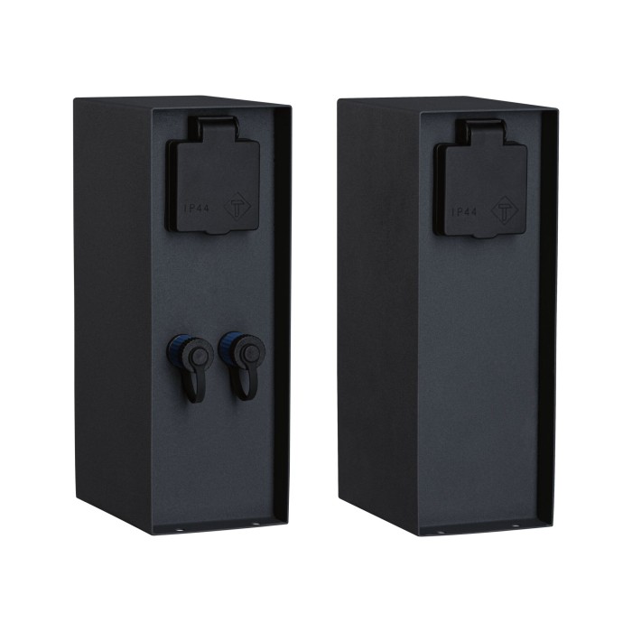 Stâlp RIO Plug & Shine IP44 cu două mufe si o priză, putere maximă pe mufe de 75W [3]