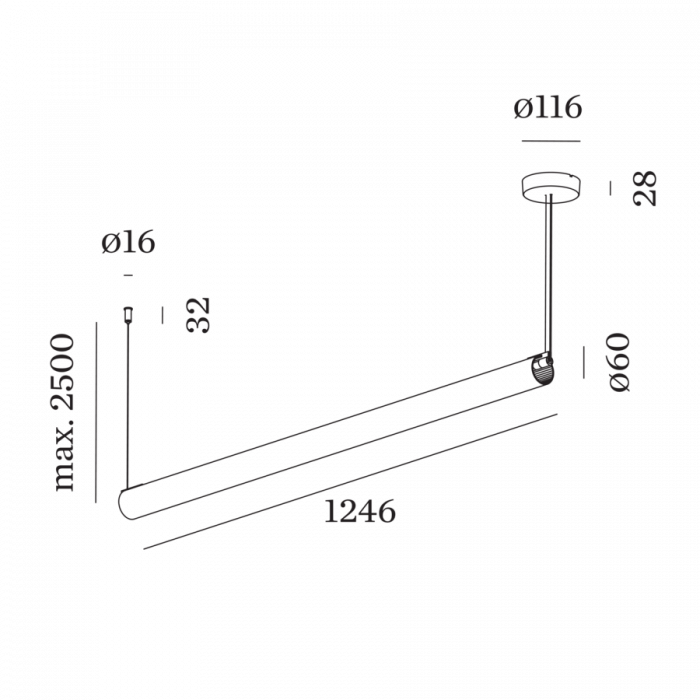 Suspensie FINELLE 1.0, LED, 2700K, negru [3]