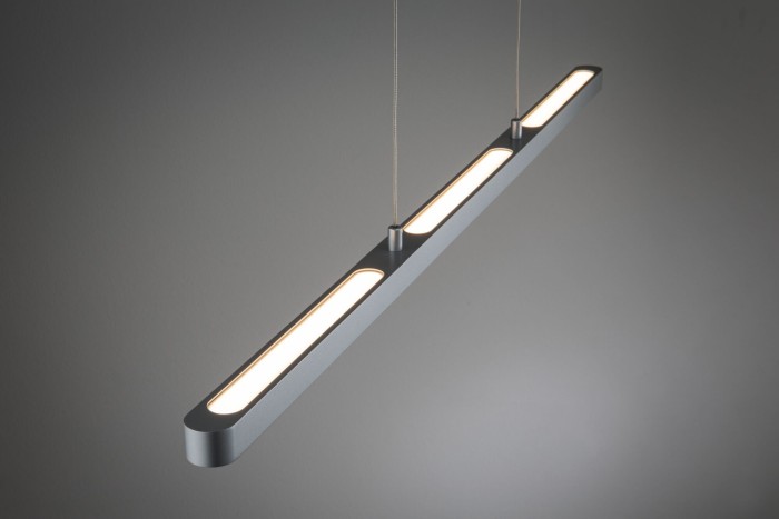 Suspensie LED Lento, 2700K, 42W, crom mat, cu flux luminos variabil [5]