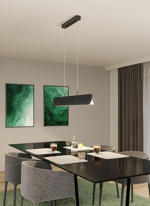 Suspensie LED Noyan, 2x24W, 2000lm, antracit, cu flux luminos variabil în 3 pași [7]