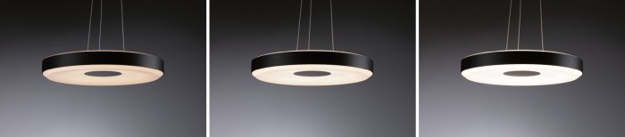 Suspensie Pane II, 22W, negru-gri, cu flux luminos variabil în 3 pași [4]