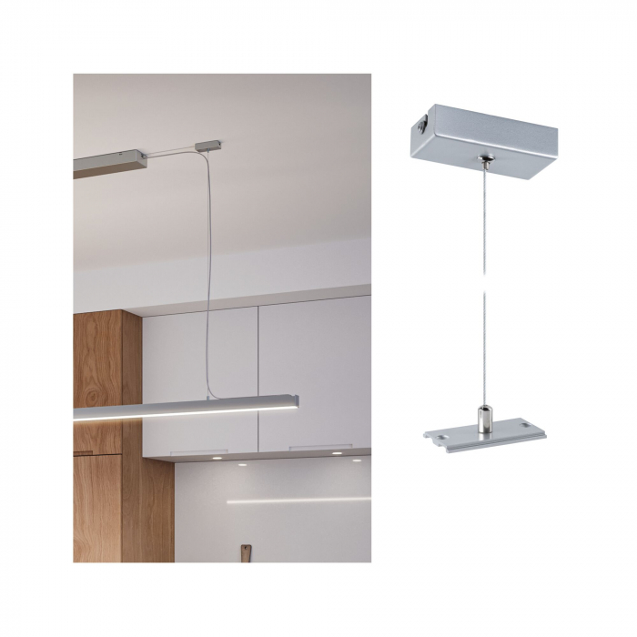 Suspensie pentru profil Linion, 1,5m, crom mat [3]