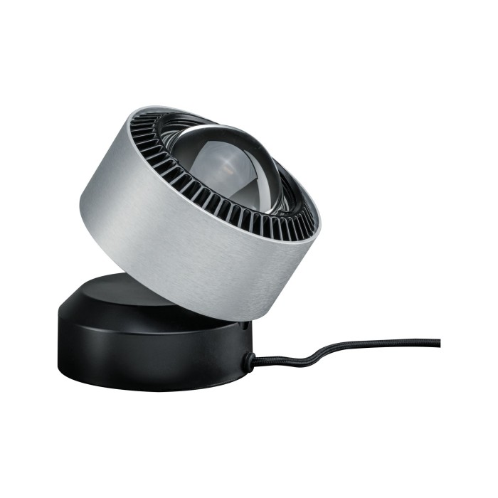 Veioză Aldan LED cu flux luminos variabil 1x3,5W negru/aluminiu periat 230V aluminiu [4]