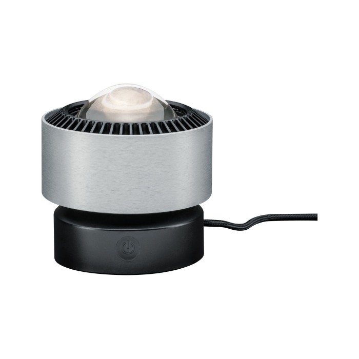 Veioză Aldan LED cu flux luminos variabil 1x3,5W negru/aluminiu periat 230V aluminiu [3]