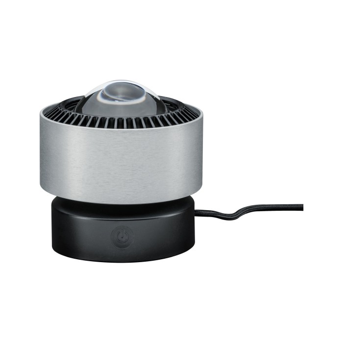 Veioză Aldan LED cu flux luminos variabil 1x3,5W negru/aluminiu periat 230V aluminiu [5]