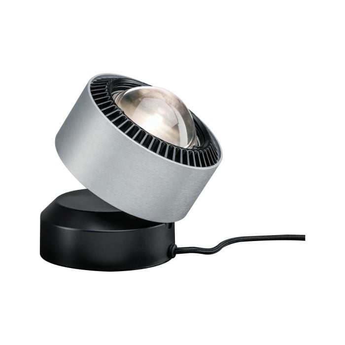 Veioză Aldan LED cu flux luminos variabil 1x3,5W negru/aluminiu periat 230V aluminiu [2]