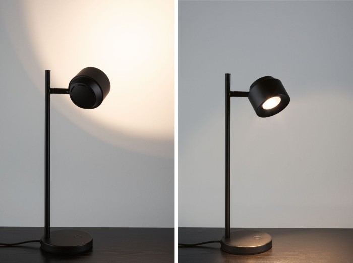 Veioză LED Puric Pane 2700K 400lm 5,5W, negru, cu flux luminos variabil în 3 pași [9]