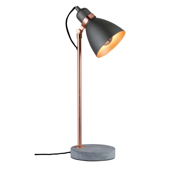 Veioză Neordic Orm max.1x20W E27 gri/cupru mat/gri 230V metal/beton [2]