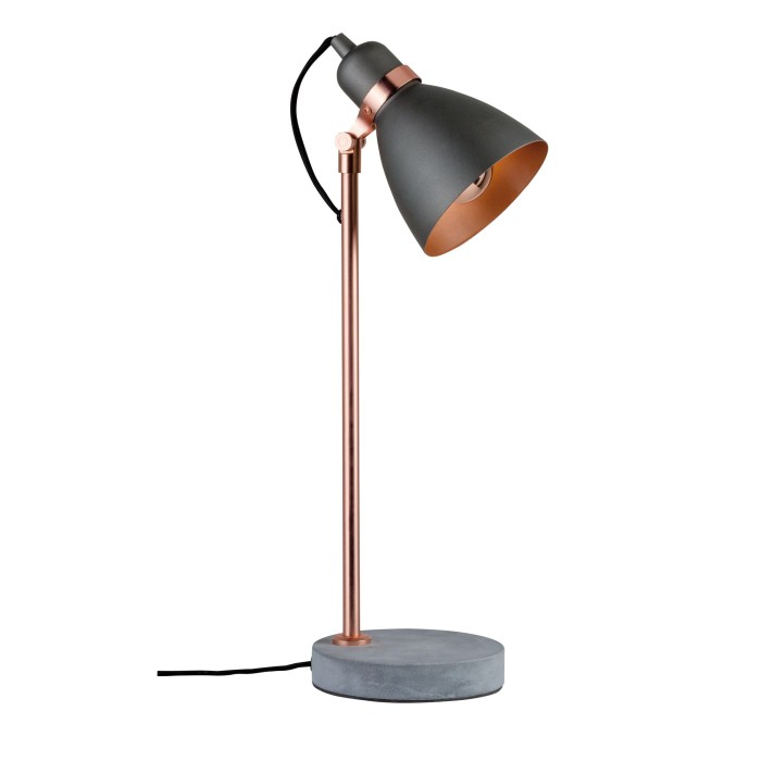 Veioză Neordic Orm max.1x20W E27 gri/cupru mat/gri 230V metal/beton [1]
