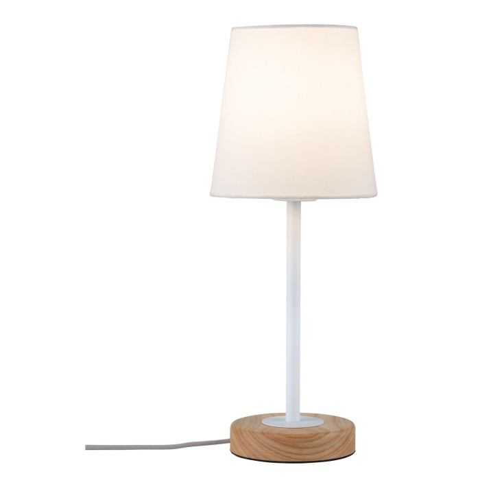 Veioză Neordic Stellan max.1x20W E27 alb/lemn 230V textil/metal/lemn [2]