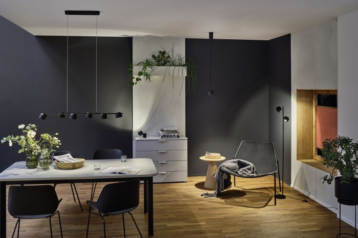 Veioză Pane I LED, 3W, negru, cu flux luminos variabil în 3 pași [12]