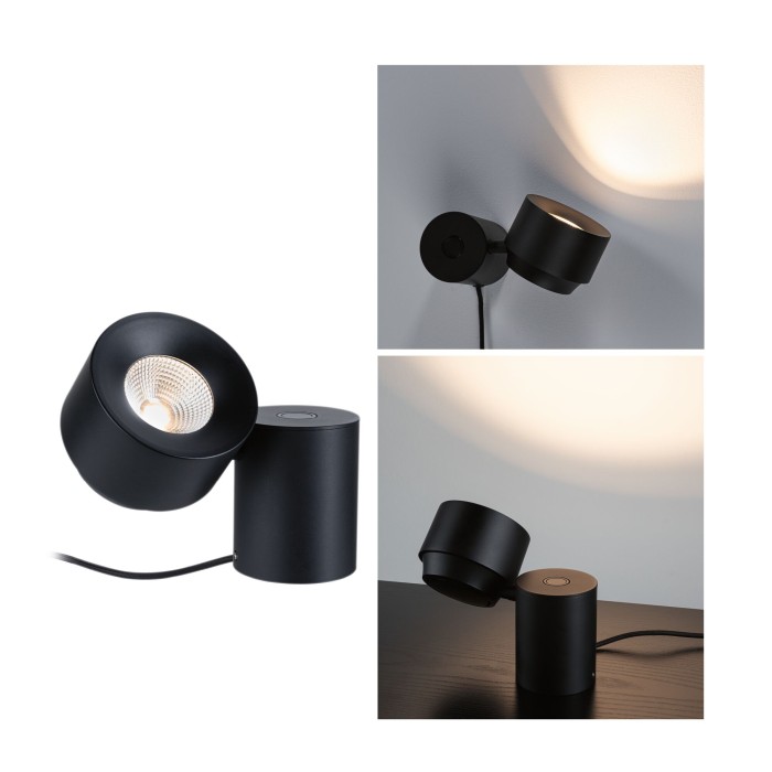 Veioză Pane I LED, 3W, negru, cu flux luminos variabil în 3 pași [4]