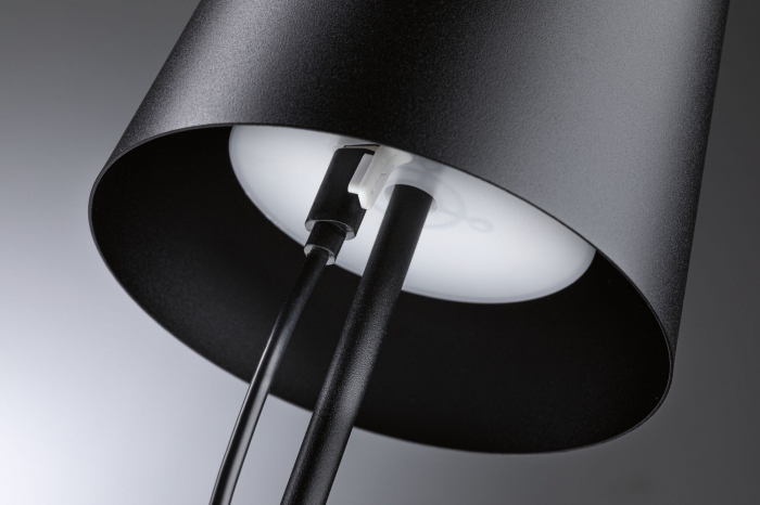 Veioză cu acumulatori Gilo, IP44, 2700K, negru mat [8]