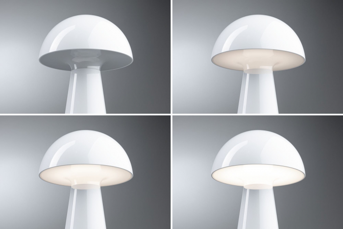 Veioză cu acumulatori Onzo, IP44, 2700K, alb, cu flux luminos variabil în 3 pași [8]