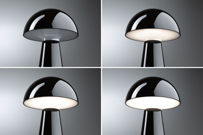 Veioză cu acumulatori Onzo, IP44, 2700K, negru, cu flux luminos variabil în 3 pași [7]