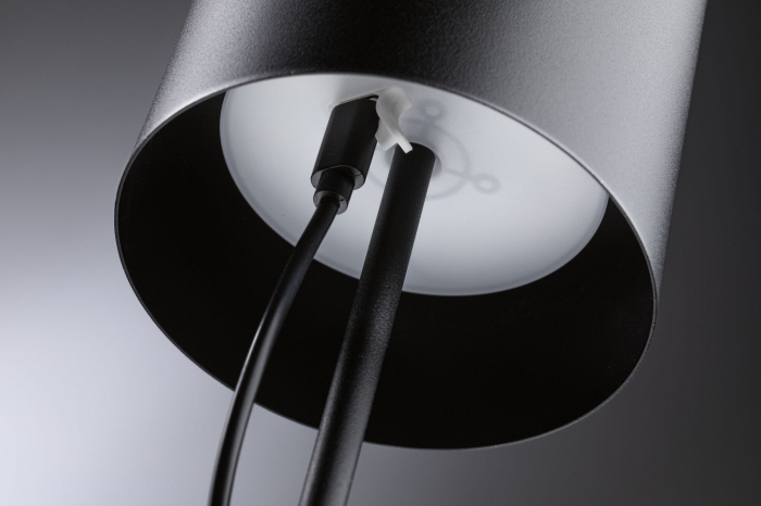 Veioză cu acumulatori Tuni, IP44, 2700K, negru mat [8]