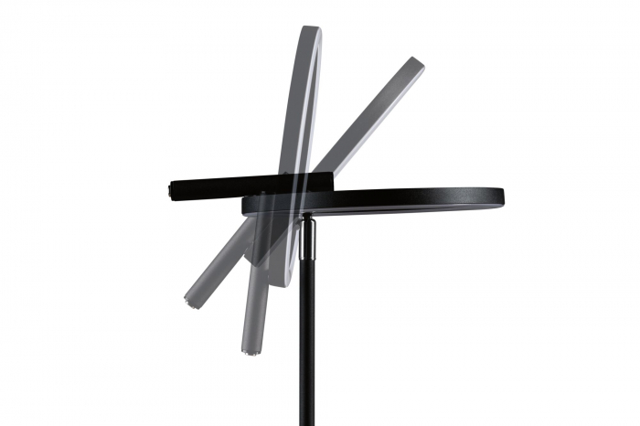 Veioză LED Odila, temperatură de culoare variabilă, 650lm, 10.4W, negru mat, crom [5]
