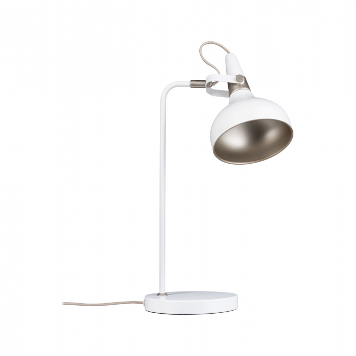 Veioză Neordic Juna, E14, max. 20W, șampanie, alb mat-metal [1]