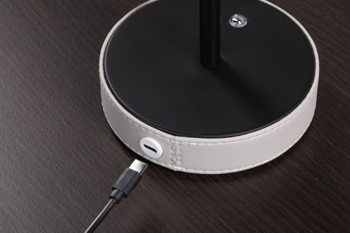 Veioză portabilă Pellini, White Switch, 300lm, 2W, Bej-negru mat [5]