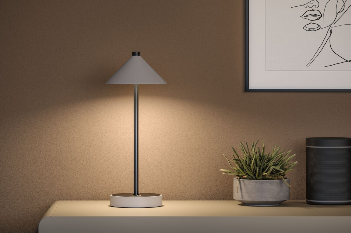 Veioză portabilă Pellini, White Switch, 300lm, 2W, Negru mat-Bej [3]