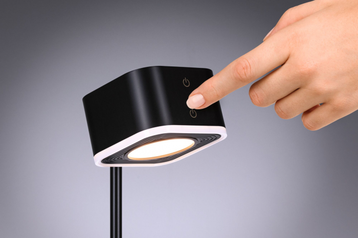 Veioză portabilă Varia,  White Switch, 250lm / 60lm, 1,6 / 0,4W negru [3]