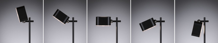 Veioză portabilă Varia,  White Switch, 250lm / 60lm, 1,6 / 0,4W negru [7]