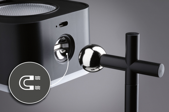 Veioză portabilă Varia,  White Switch, 250lm / 60lm, 1,6 / 0,4W negru [16]