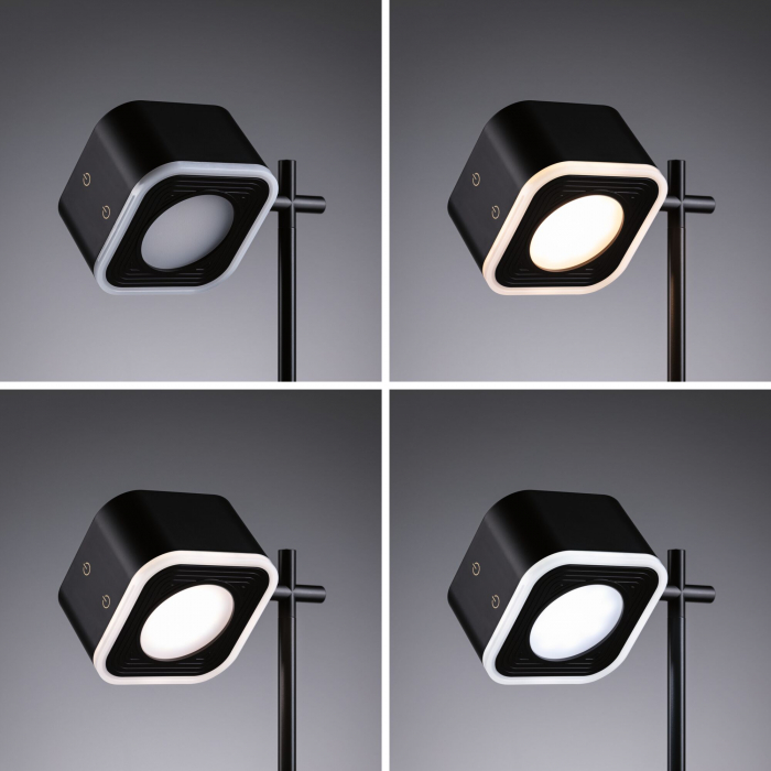 Veioză portabilă Varia,  White Switch, 250lm / 60lm, 1,6 / 0,4W negru [6]