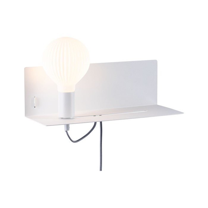 Wall luminaire Devara USB C   E27   230V max. 40W dimmable Matt white [3]