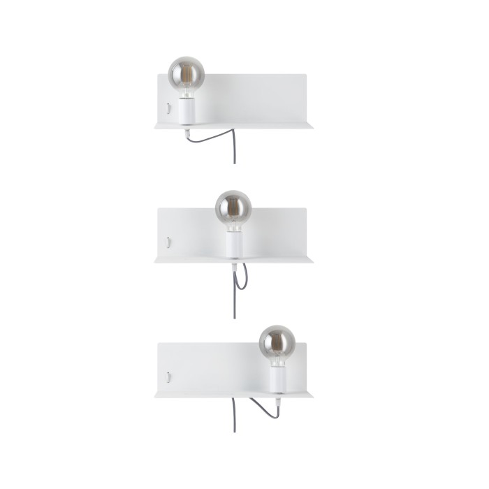 Wall luminaire Devara USB C   E27   230V max. 40W dimmable Matt white [12]