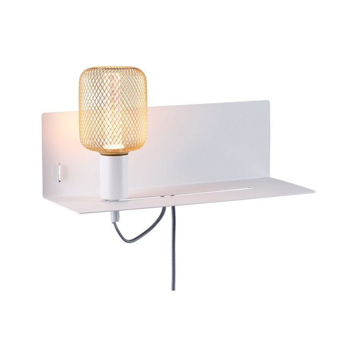 Wall luminaire Devara USB C   E27   230V max. 40W dimmable Matt white [7]