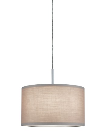 Abajur DecoSystems Tessa max 50W gri deschis, textil [1]